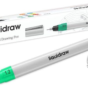 Liquidraw technische tekenpennen voor kunstenaars, 1,2 mm, navulbaar