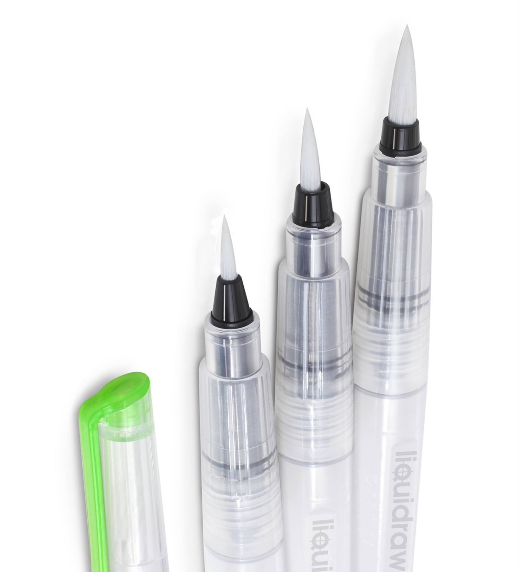 Liquidraw 3 X Water Brush Ink Pen Calligraphy Paint Pens for Etsy UK