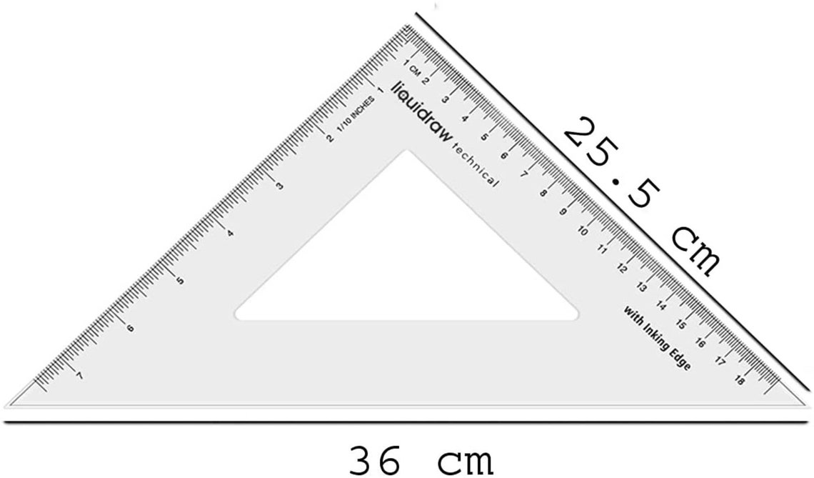 Liquidraw Set Square Triangle Ruler Geometry Set Professional ...
