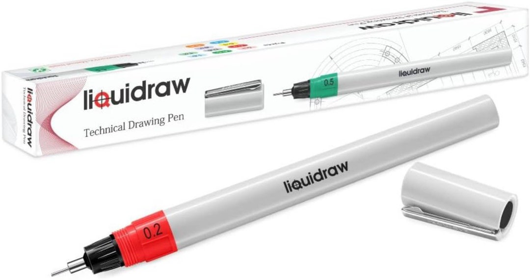 Liquidraw Technical Drawing Pens for Artists 0.2mm Refillable Etsy