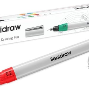 Liquidraw Technical Drawing Pens For Artists 0.2mm, Refillable