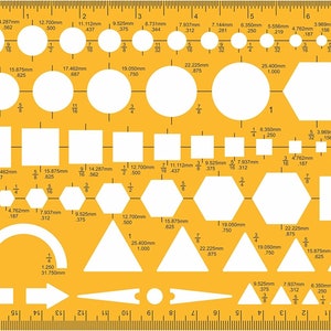 Liquidraw Cirkel Sjabloon Stencil Ellips Ovale Driehoek Vierkant ZeshoekIge Geometrie Shapes Voor Het Tekenen Linialen Technische Concept Stencils