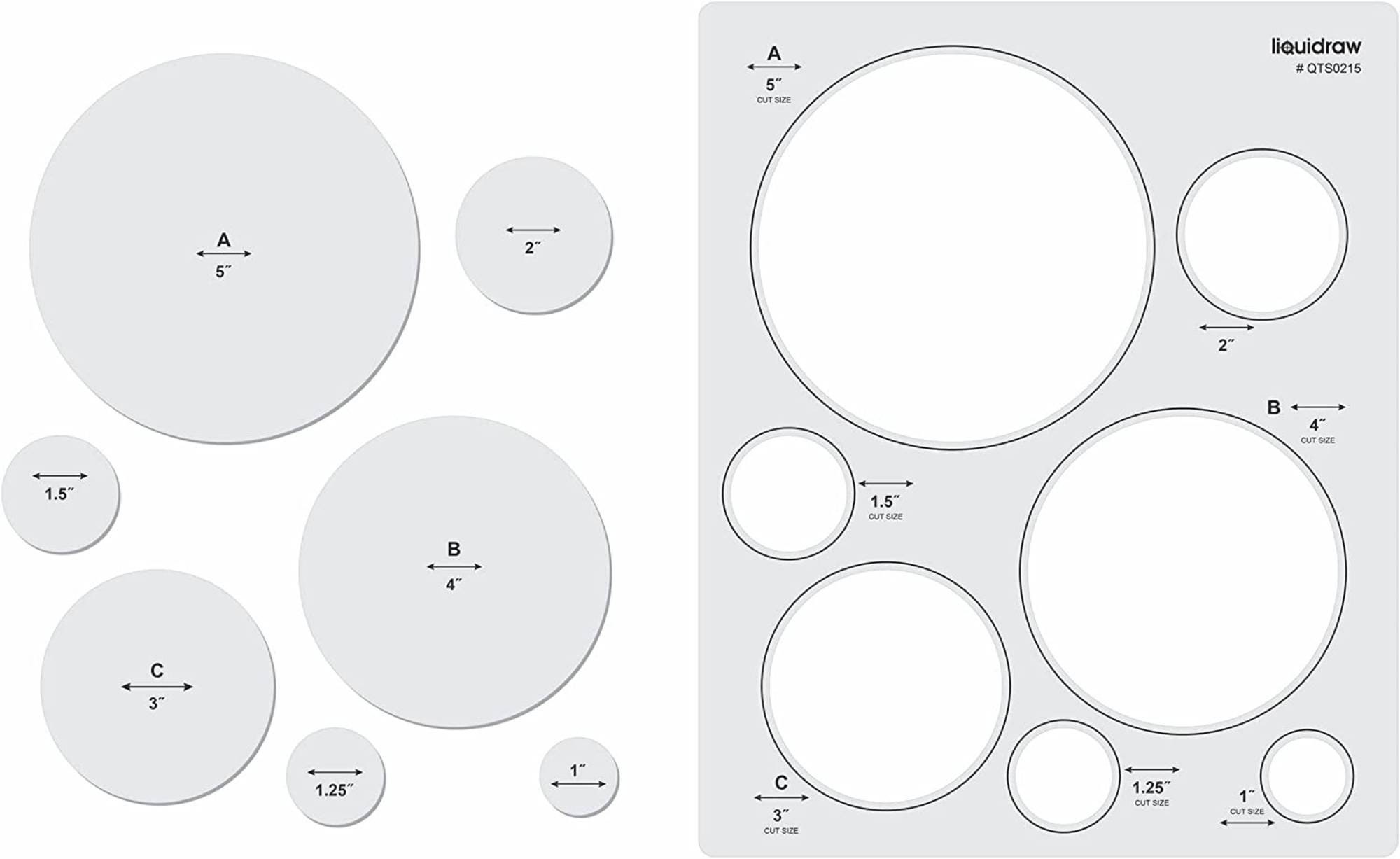 Liquidraw Quilting Templates and Rulers for Patchwork Acrylic Stencils ...