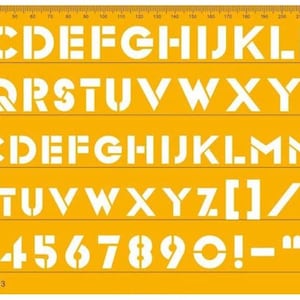 Lettering Stencils for Crafts English Stencil Alphabet Number Drawing Drafting Template