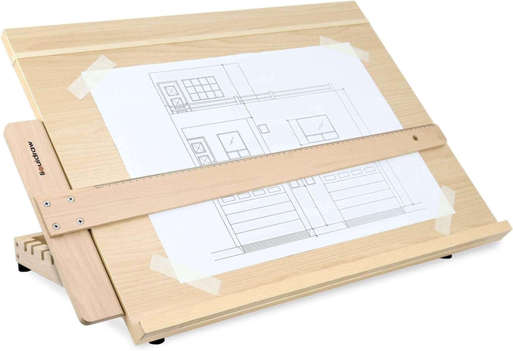 Liquidraw A2 Artist Drawing Board 6 Angles Adjustable Solid Wood