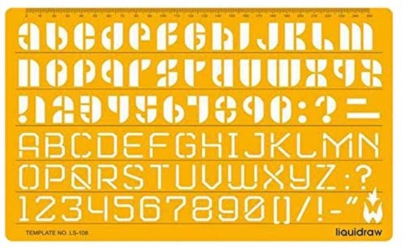 Lettering Stencils for Crafts English Stencil Alphabet Number
