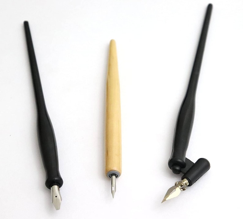 Liquidraw Calligraphy Pens Set Dip Pen Nibs Holder Set avec encre de calligraphie noire pour artistes, débutants, adultes et enfants image 4