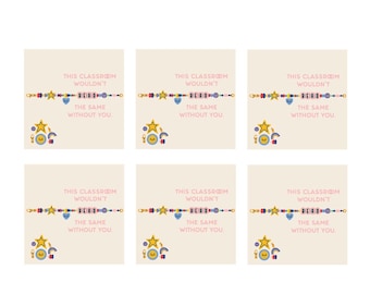 Non Candy Classroom Valentines, Bead Bracelet Valentines, Kids Valentine Gifts