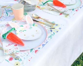 Floral 1st Birthday Party Decor, Garden Birthday Party Decorations, "Garden Party", Boho Floral Party, Spring Party Decor, Floral Placemat