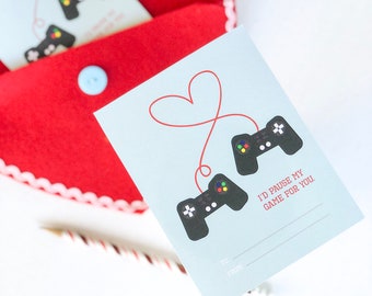 Gamer Valentines, Classroom Valentine, Video Game Valentine, Printable Valentines for Boys, Boys Valentines Cards, Valentines Gift for Boys