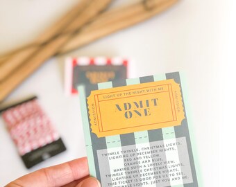 Christmas Lights Admission Ticket Printable (PDF)
