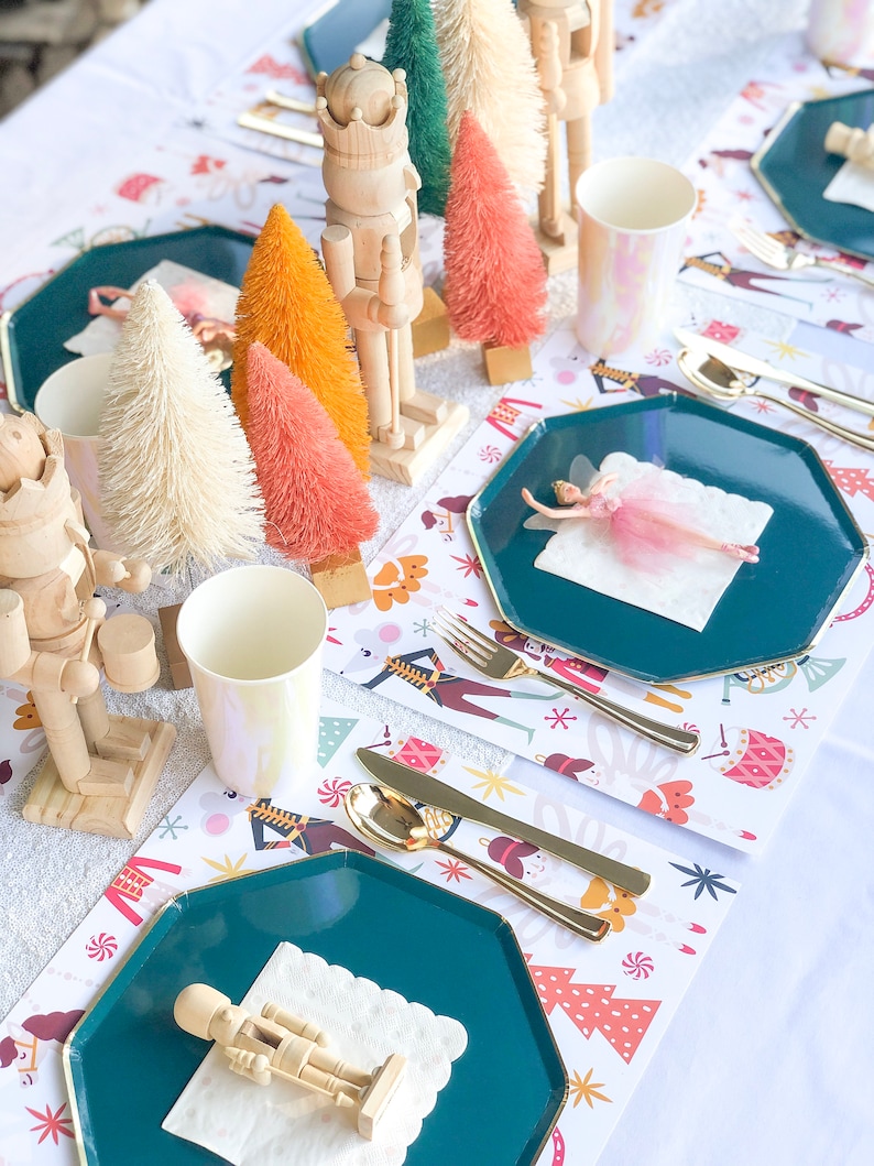 Holiday Placemats Table Top Christmas Decor Winter Dinner Etsy