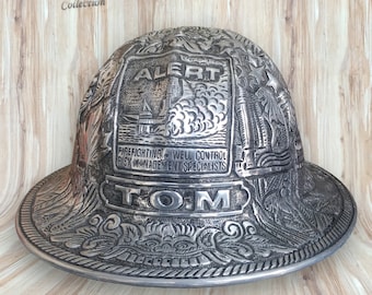 Casque de sécurité à bord intégral en aluminium sculpté à la main