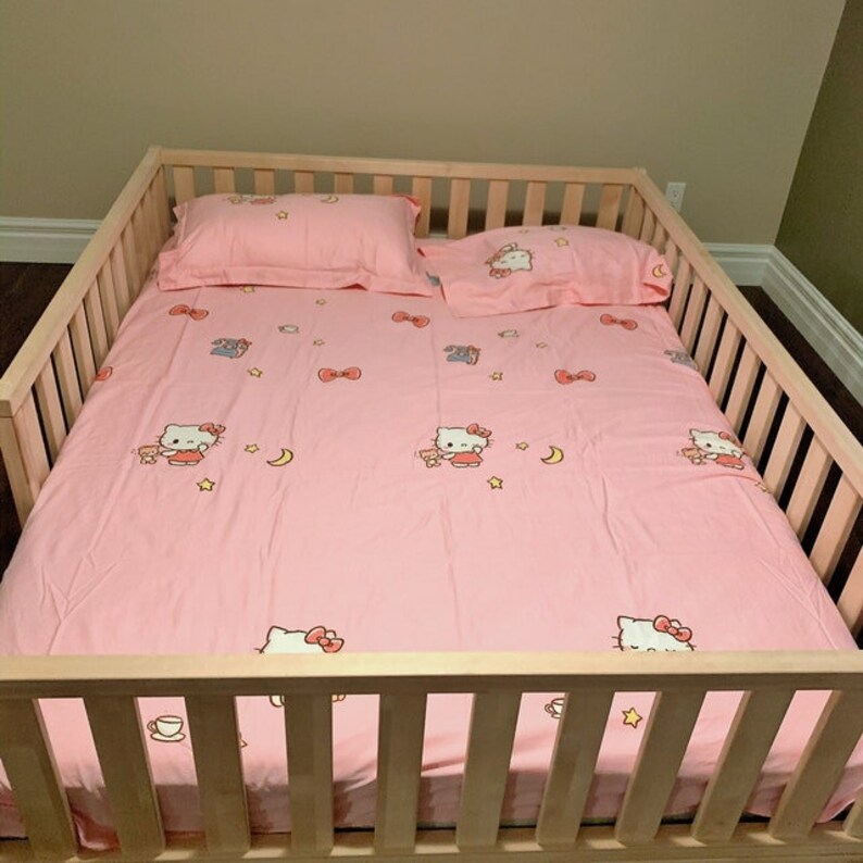 Montessori Bed Toddler Floor Bed QUEEN Size 60x80 Teo Etsy