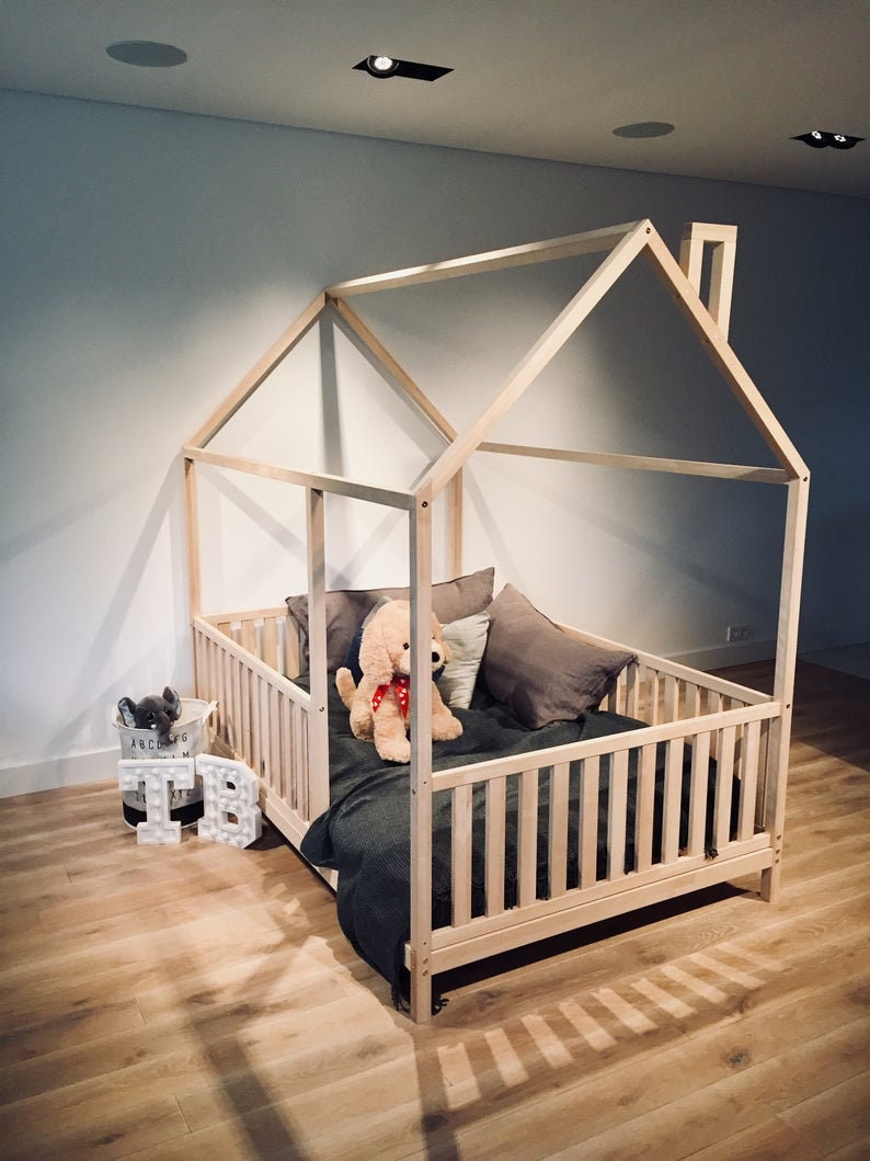 Montessori Bed Toddler Bed Play House Bed Frame Children Etsy UK