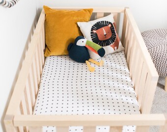 Montessori bed | US Twin Size Toddler bed Play bed frame Children bed Wood Floor bed Wooden bed Wood Montessori bed Gift, Bed frame