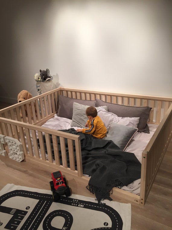Toddler Floor Bed With Rails H4D25 atelieryuwa.ciao.jp