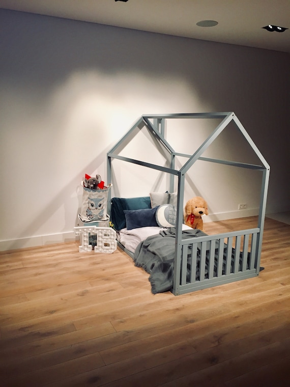 Kids play castle, gaming place, kids playground FULL and QUEEN SIZE Toddler bed Play house Children bed Floor bed Wooden bed Montessori bed