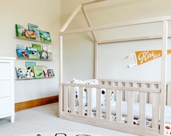 FSC-Certified Wood Kid Bed | Custom Size Montessori Floor Bed | Handcrafted by Teo Beds