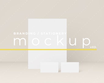 Branding Mockup Stationery Mockup Business Card Mockup Etsy