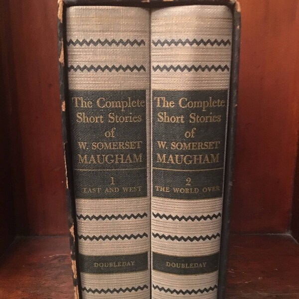 Colección Clásica — Conjunto de dos volúmenes "The Complete Short Stories of W. Somerset Maugham" Volumen 1. Este y Oeste Volumen 2. Todo el mundo