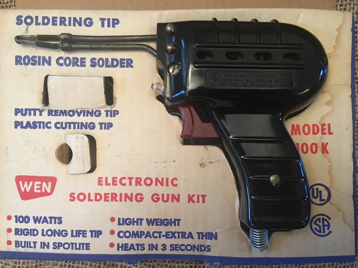 Vintage WEN Electronic Soldering Gun Kit Etsy