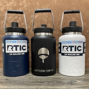 RTIC Half Gallon Jug 64oz Water Jug Custom Engraved Laser Engraving Personalized Gift