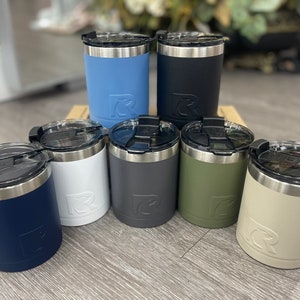 12oz RTIC Lowball Tumblers Stainless Double Insulated Personalized