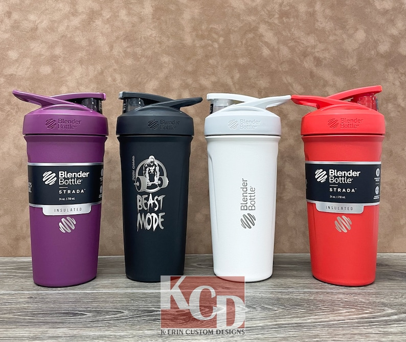 24 Oz Blender Bottle STRADA Insulated Shaker Bottle Etsy