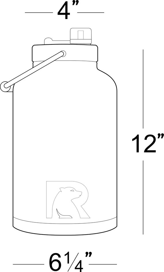 RTIC One Gallon Jug 128oz Water Jug Custom Engraved Laser Engraving  Personalized Gift 