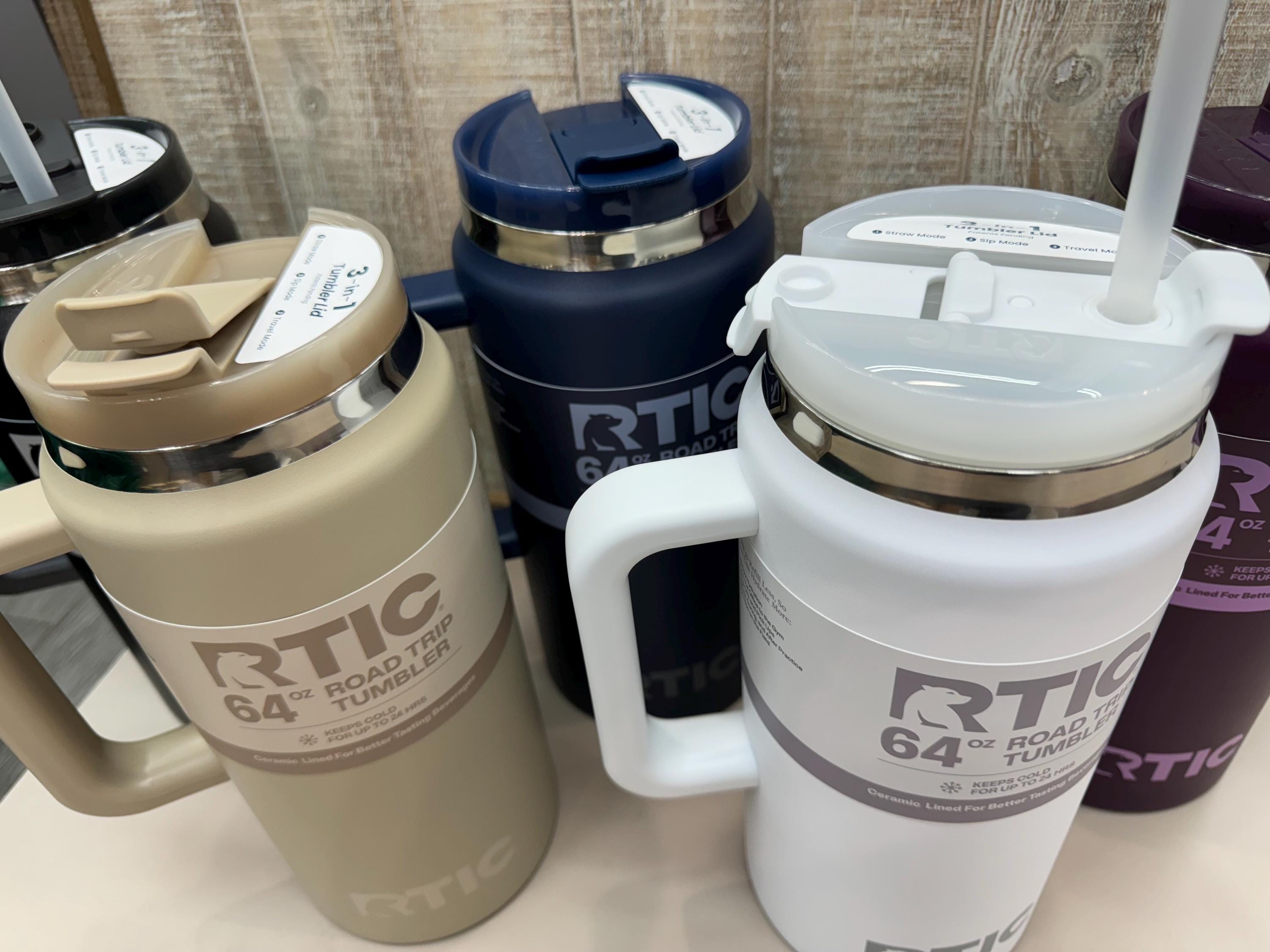 RTIC 64oz Road Trip Tumbler - Ceramic Lined for Great Taste