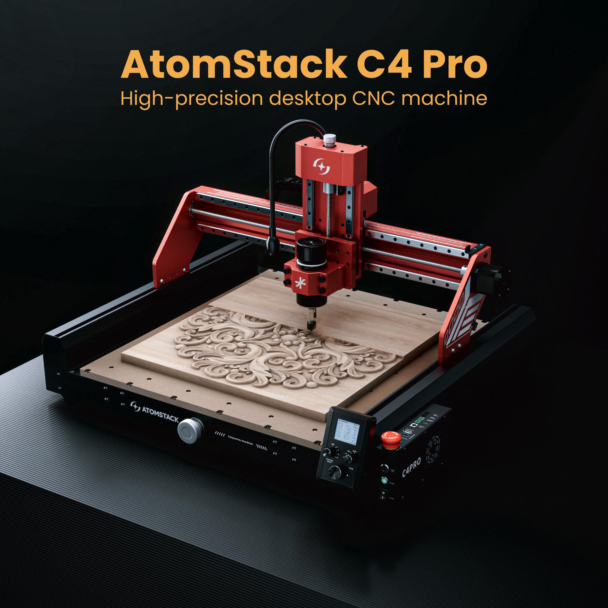 Atomstack C4 Pro CNC Engraving Machine | High Precision Desktop CNC ...