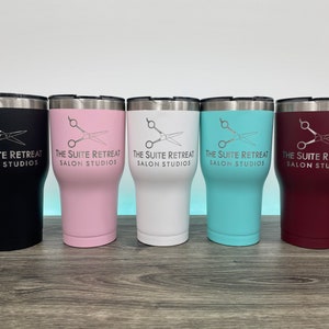 30 Oz. RTIC TUMBLER Personalized with Laser Engraved Name Phrase or Custom Design Bridesmaid Gift Newest Colors, Matte not Glossy image 8