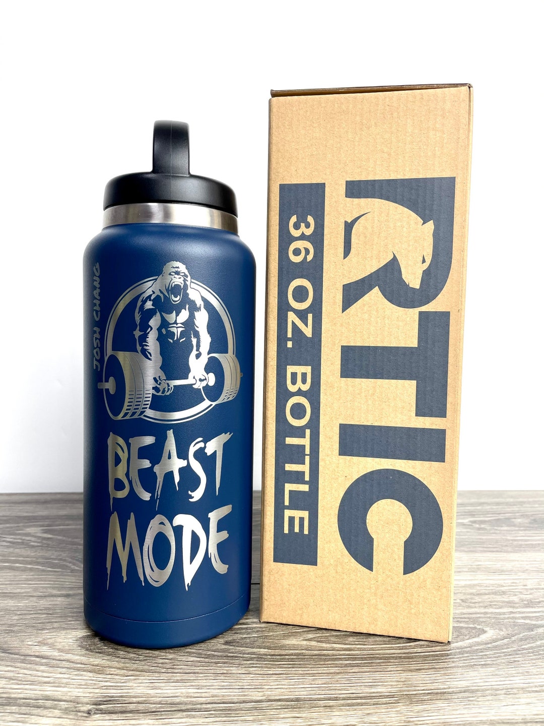 RTIC 32oz Bottle, Navy, Matte, Stainless Steel & Vacuum Insulated