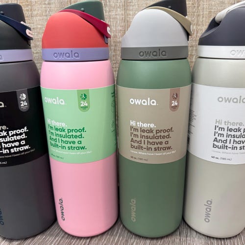 OWALA 40oz Freesip Bottle - Custom Laser Engraved - Double