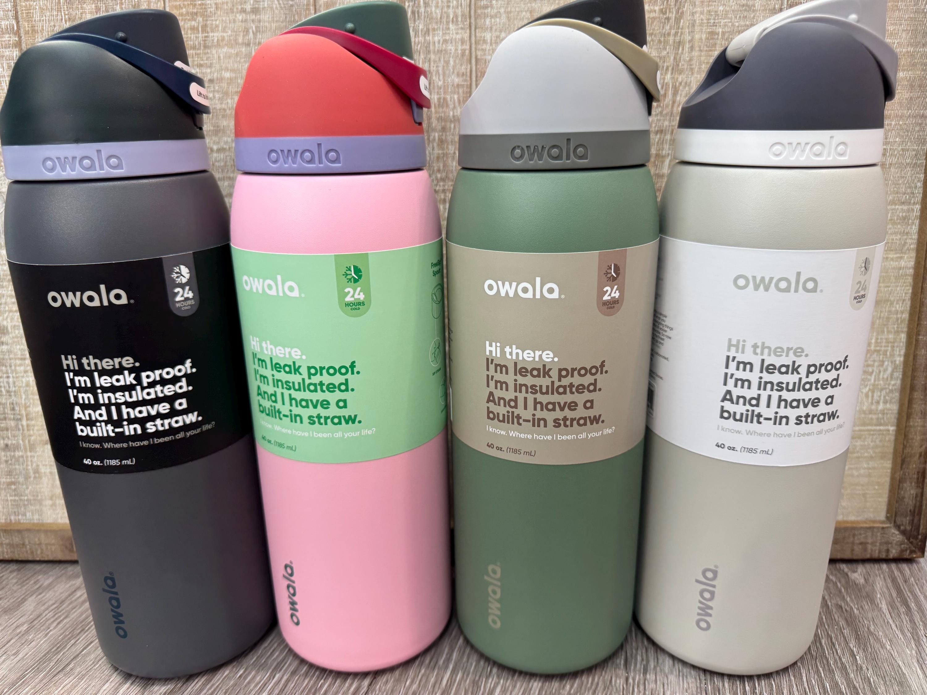 OWALA 40oz Freesip Bottle - Custom Laser Engraved - Double