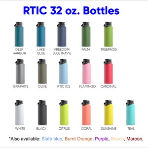 RTIC 32 Oz Water Bottle Flask Personalized Laser Engraved Volleyball or ...