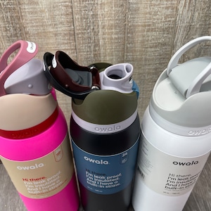 OWALA 32oz Freesip Bottle - Custom Laser Engraved - Double Insulated ...