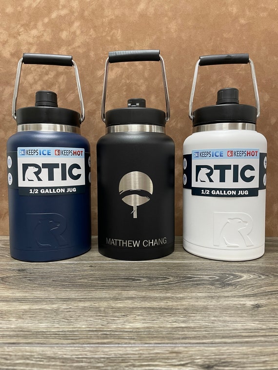 RTIC Half Gallon Jug 64oz Water Jug Custom Engraved Laser