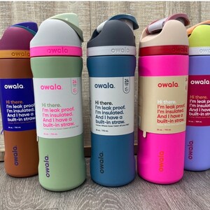 OWALA 24oz Freesip Bottle - Custom Laser Engraved - Double Insulated ...