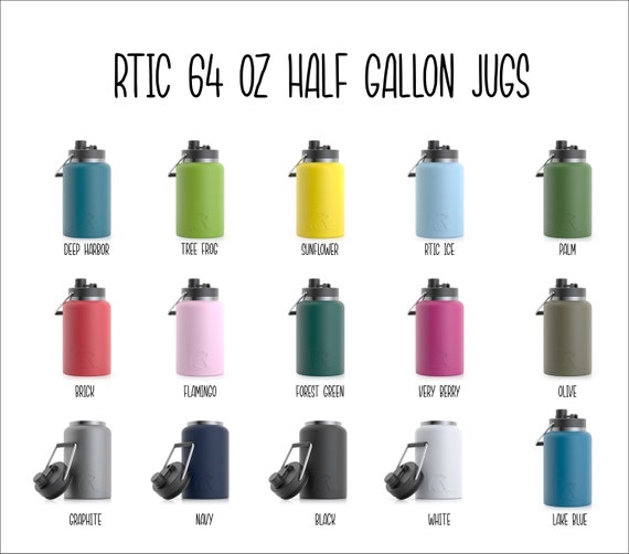 RTIC One Gallon Vacuum Insulated Jug White Matte