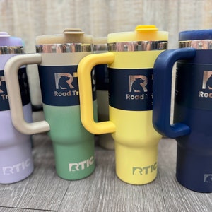 30oz RTIC Road Trip Tumbler NEW Design - Comes with Straw - Custom Engraved - Personalized Gift