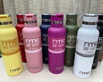 RTIC 20oz Journey Bottle - Custom Engraved - Ceramic Lined for great taste - Personalized Gift