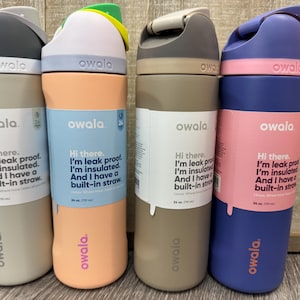 OWALA 24oz Freesip Bottle - Custom Laser Engraved - Double Insulated ...
