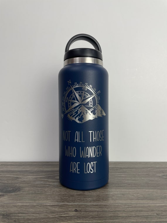 Insulated Navy 36oz Protein Shaker Bottle