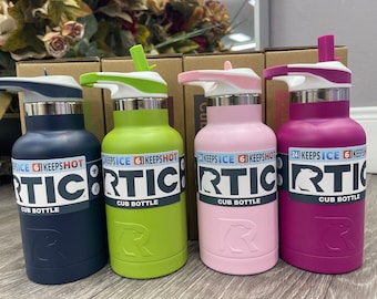 RTIC 12 oz Cub Bottle - Laser Engraved - Child's Sports Bottle - Kid's double insulated drink bottle