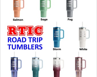 30oz RTIC Road Trip Tumbler NEW Design Comes With Straw Custom Engraved  Personalized Gift 