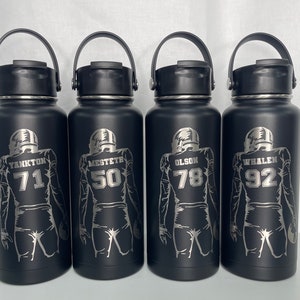 RTIC 32 Oz Water Bottle Flask Personalized Laser Engraved Volleyball or ...