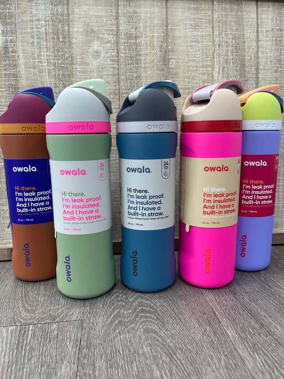 Custom Logo Water Bottle Owala Freesip 24oz Insulated Stainless