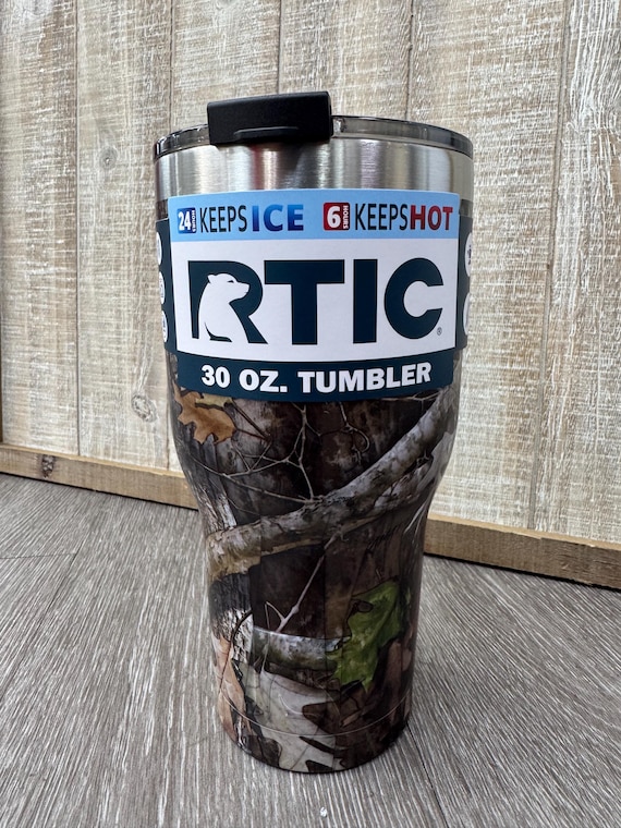 30 Oz. RTIC TUMBLER Personalized With Laser Engraved Name Phrase